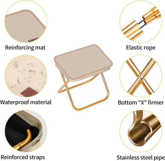 Handbag Folding Stool Outdoor