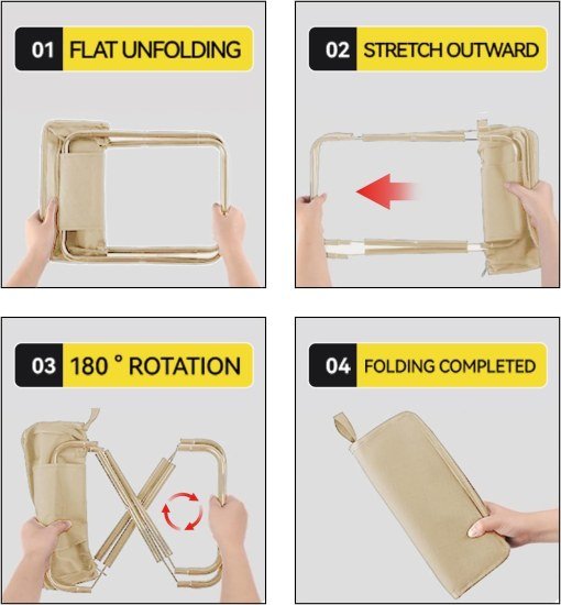 Handbag Folding Stool Outdoor