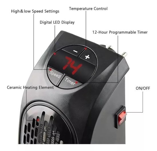 Handy Heater 400W Personal Care