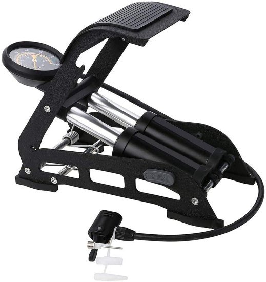 Heavy Double Barrel Foot Pump Automotive