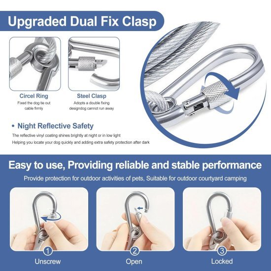 Heavy Duty Clothe Drying Wire Rope 10 Meter Outdoor