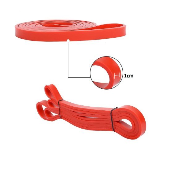 Red Heavy Resistance Pull Up Band  Gym accessories