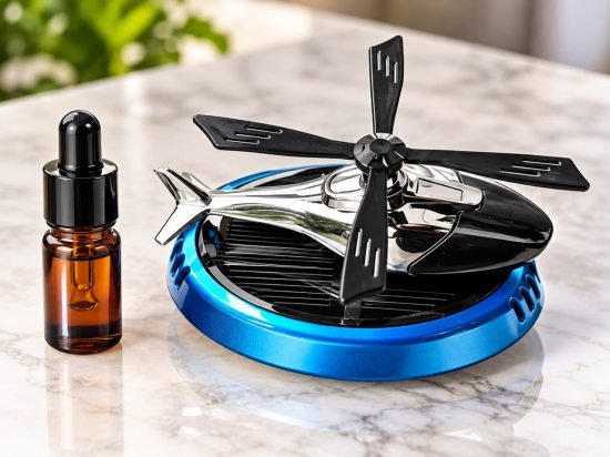 Helicopter Solar Car Air Freshener 