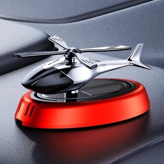 Helicopter Solar Car Air Freshener Outdoor