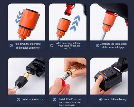 High Pressure Car Washing Gun Automotive