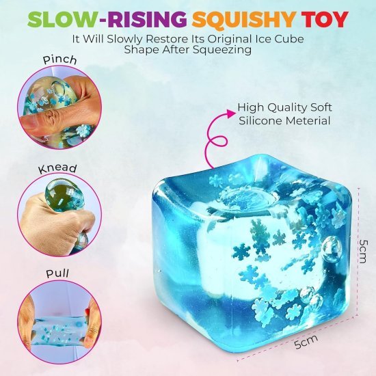 Ice Cube Stress Ball Toys