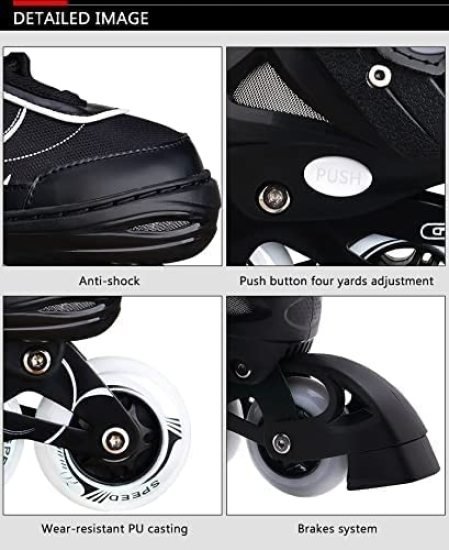 Inline Skating  Blue Black Red Gym accessories