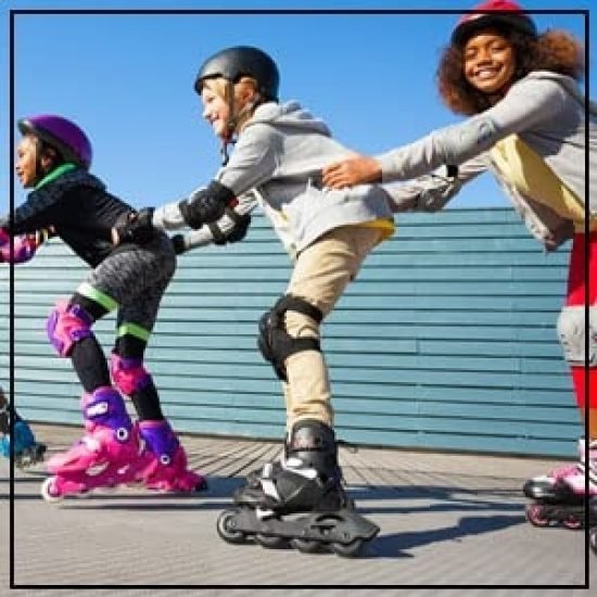 Inline Skating  Blue Black Red Gym accessories