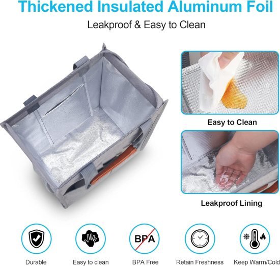 Insulated Lunch Bag Travelling Bags