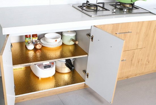 200x60 cm Golden Foil Zigzag Home & Kitchen