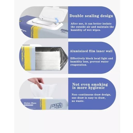 Kitchen Wipes 80 pcs Kitchenware