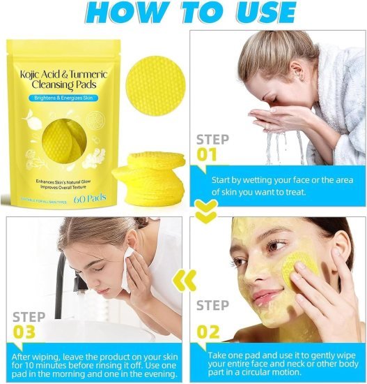 Kojic Acid and Turmeric Cleansing Pads Personal Care
