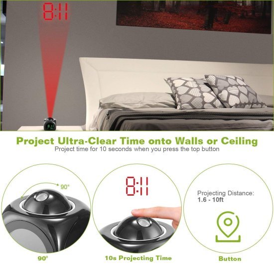 Lcd Projector Alarm Clock Home Improvement