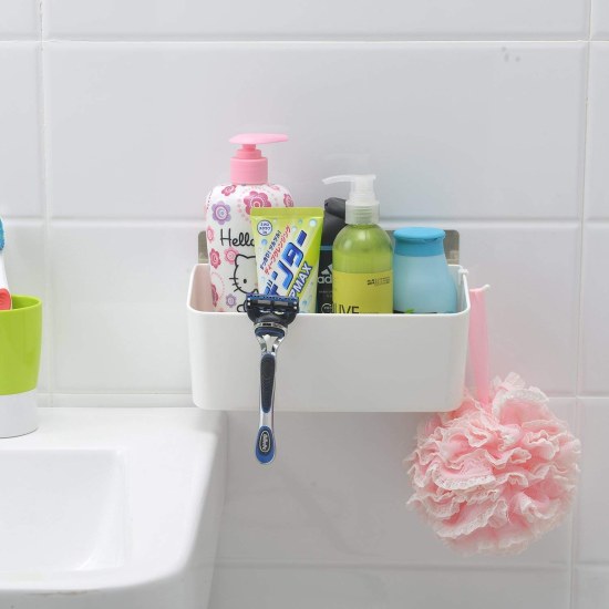 Large Bathroom  Storage Organizer Shelf Magic Sticker Series Bathroom Accessories