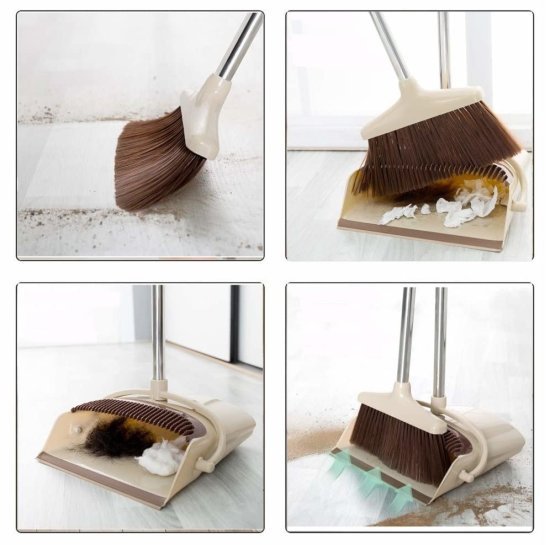 Dust Pan with Broom Cleaning Accessories