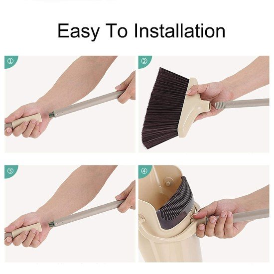 Dust Pan with Broom Cleaning Accessories