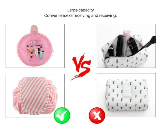 Lazy Bag Travel Cosmetic Bag Blue cosmetic Bags