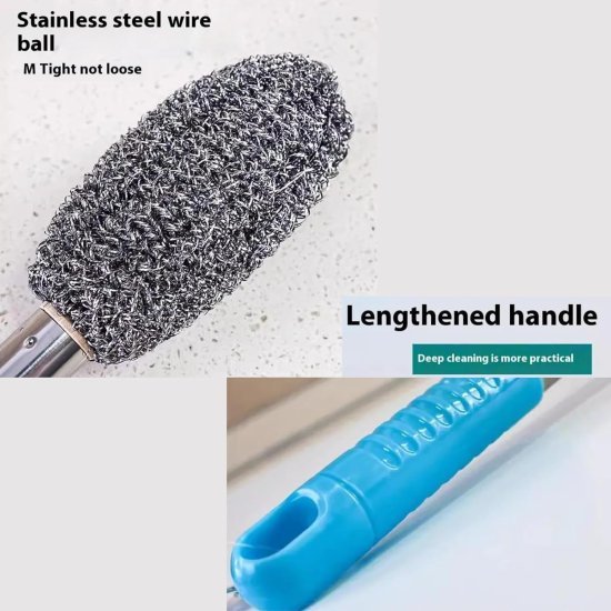 Long Handle Steel Wire Bottle Cleaning Brush Cleaning Accessories
