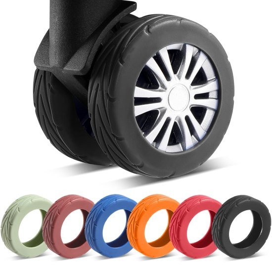 Luggage Wheel Silicone Protector Cover 8PCS 