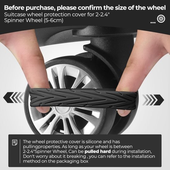 Luggage Wheel Silicone Protector Cover 8PCS Home Improvement