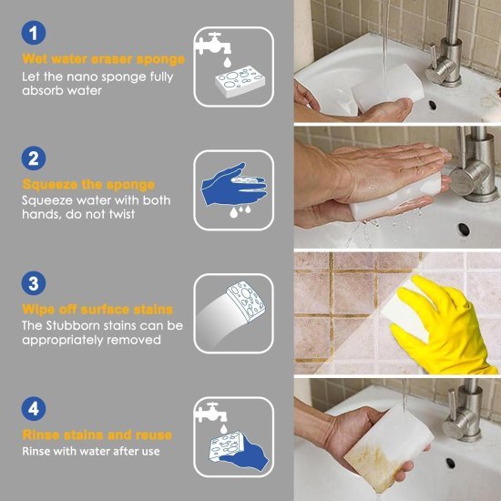 Melamine White Foam Magic Sponge Eraser Kitchenware