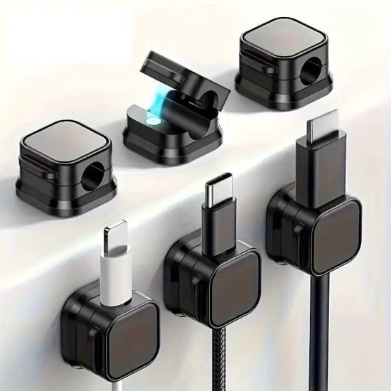Magnetic Cable Clip Organizer Cord Holder Mobile Accessories