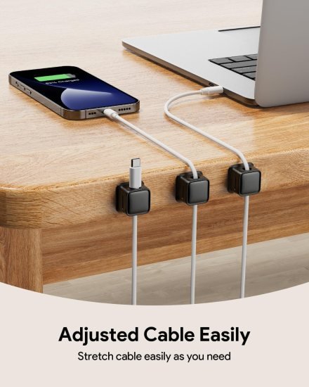 Magnetic Cable Clip Organizer Cord Holder Mobile Accessories