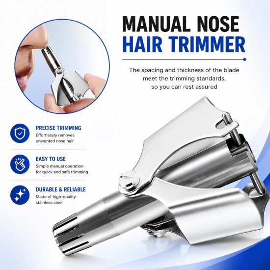 Manual Nose Hair Trimmer Personal Care