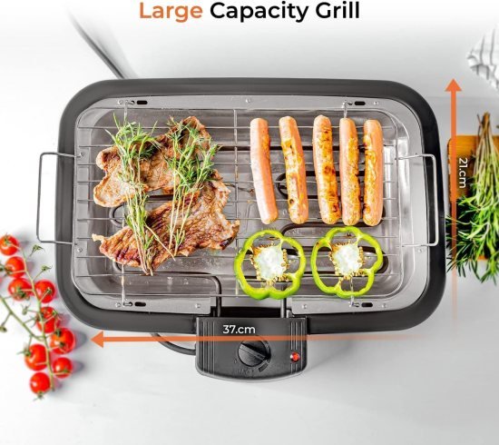 Metal Electric Barbeque Grill BBQ Home & Kitchen