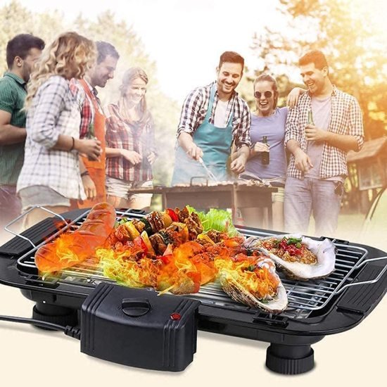 Metal Electric Barbeque Grill BBQ Home & Kitchen