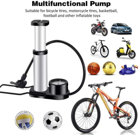 Mini Foot Pump Cycle Bicycle Bike Car Pump Automotive