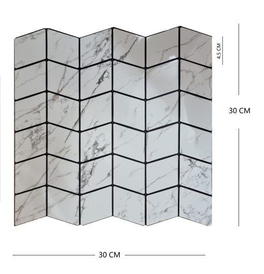 Mosaic Diamond Pettern Wall Sticker Home & Kitchen