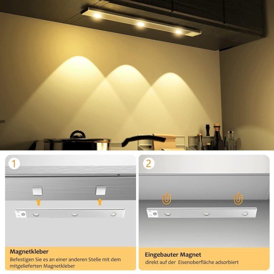 Motion Sensor Under The Cabinet Lights 3 Color Home Improvement