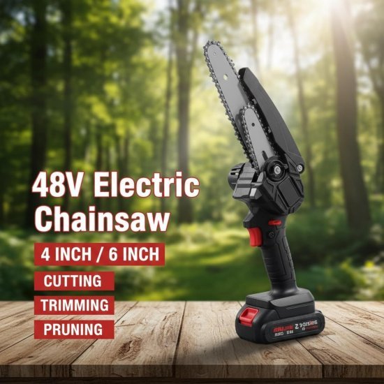 Portable Cordless Chainsaw 1 battery Outdoor