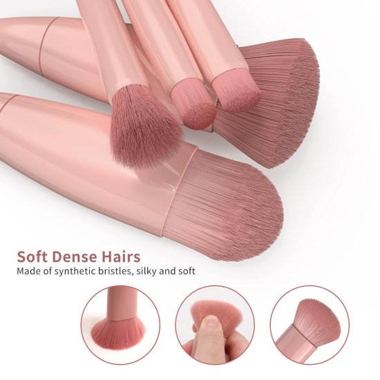 Makeup Brush Set With Mirror Case Beauty Products