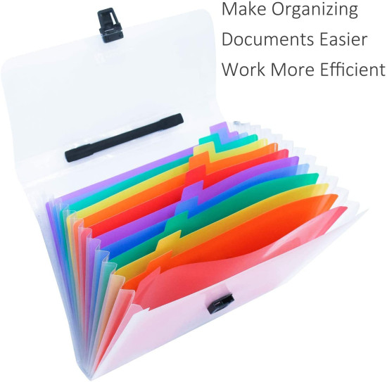 Rainbow File Folder 13 Pocket Office & Stationery