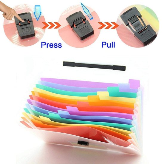 Rainbow File Folder 13 Pocket Office & Stationery