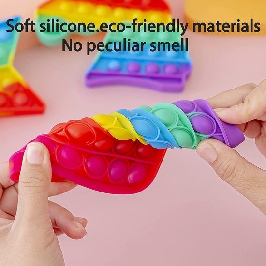  Cactus Fidget Pop it Rainbow Toy Toys