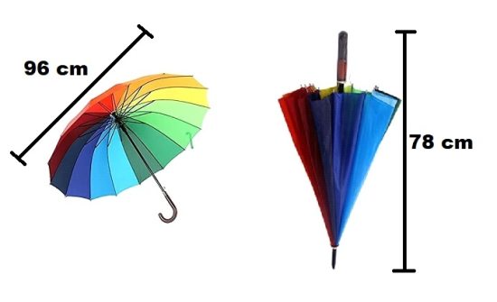 Rainbow Umbrella Outdoor