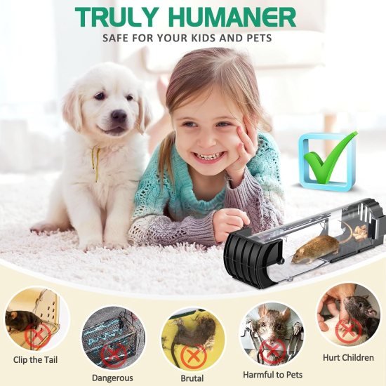 Rat Trap Cage Mouse Catcher Outdoor