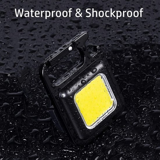 Rechargable LED Cob Keychain Light Outdoor