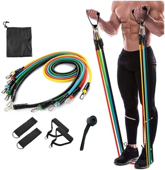 Power Resistance Band Set for Exercise Gym and Sports