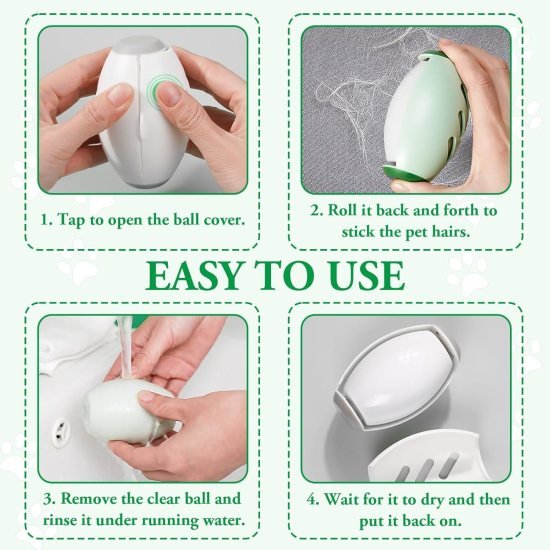 Reusable Lint Roller Ball Durable Washable Lint Catcher Cleaning Accessories