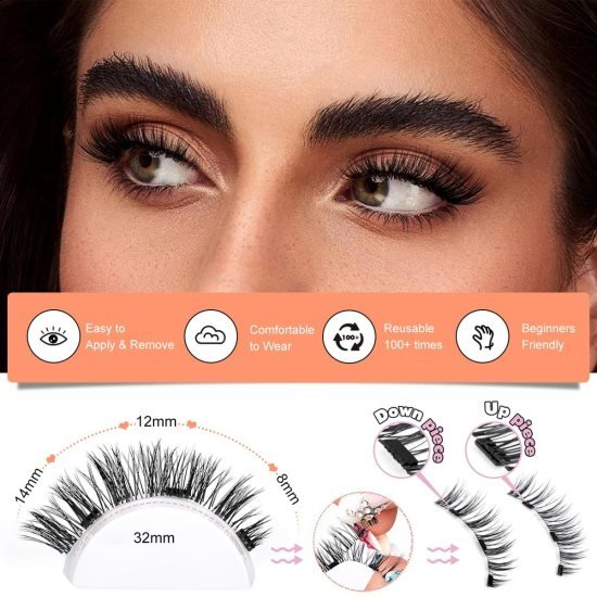 Reusable Magnetic Eyelashes Beauty Products