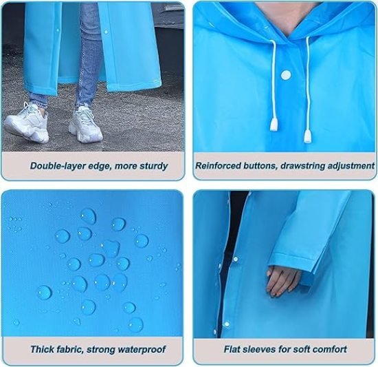 Reusable Raincoat Outdoor