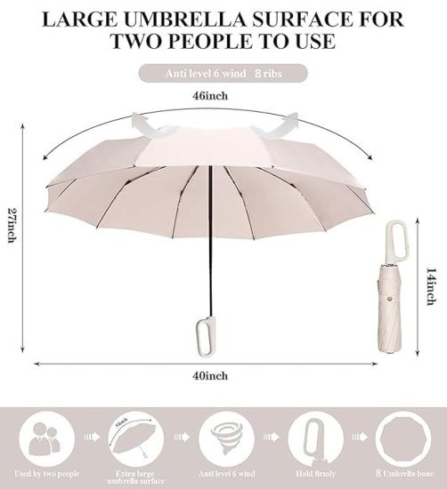 Automatic Umbrella with Hanging Handle Outdoor