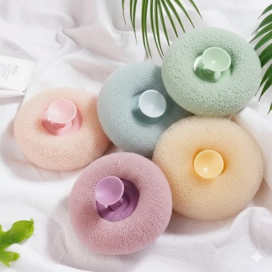 Round loofah scrubbing brush Personal Care