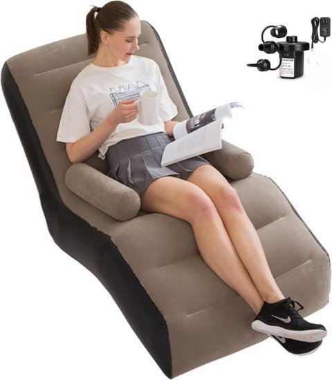 S Shape Inflatable Sofa Chair Home Improvement