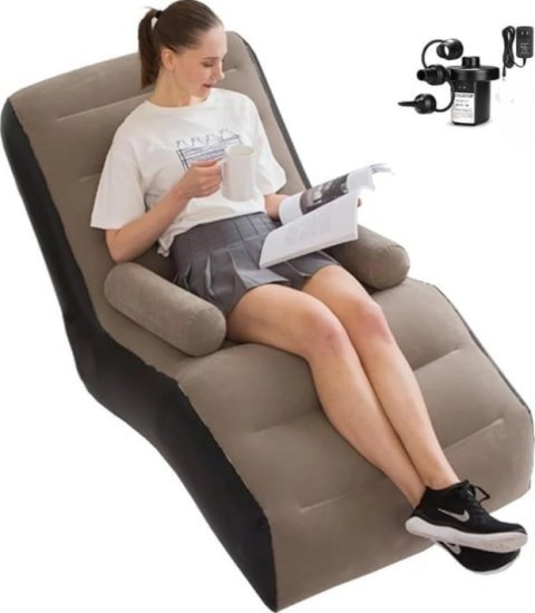 S Shape Inflatable Sofa Chair Home Improvement