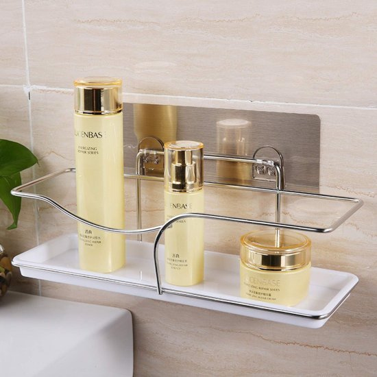 SS2 Bathroom Storage Organizer Shelf Magic Sticker Series Bathroom Accessories